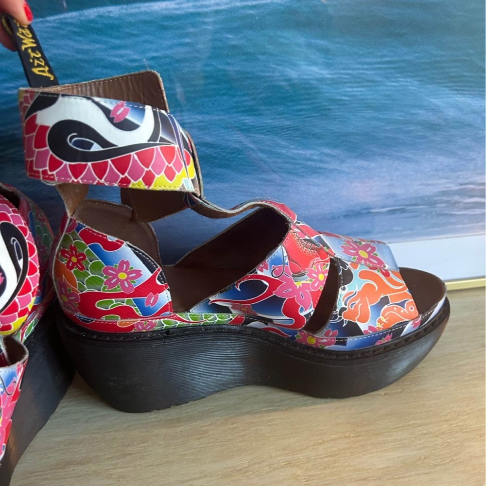 Dr. Martens Colorful Platform Shoes